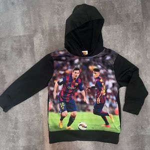 FC Barcelona Messi Black Hoodie, size small